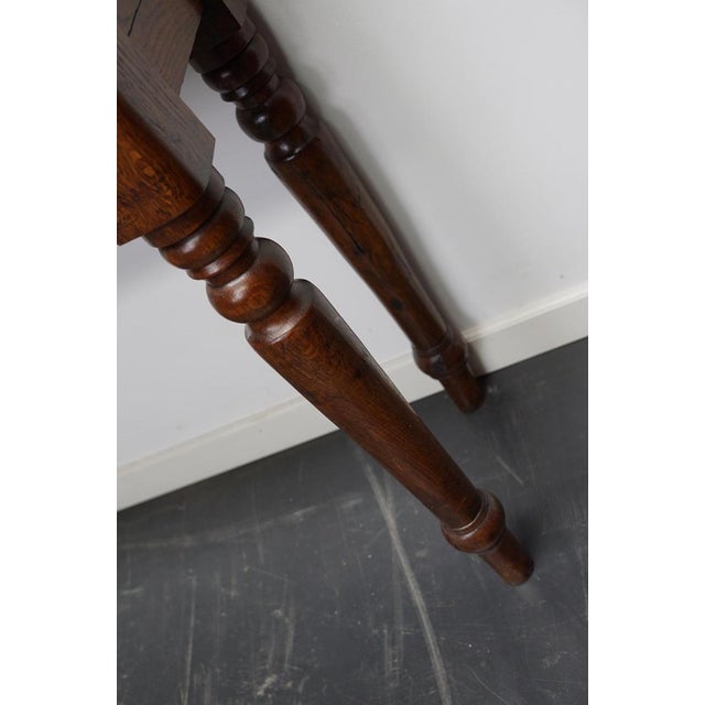 Victorian English Side Table in Oak, 1800s For Sale - Image 14 of 18