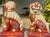 Pair of Vintage Japanese Kutani Porcelain Foo Dog Statues For Sale In Orlando - Image 6 of 12