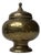 Art Deco Italian Tea Jar in Hammered Brass, 1940s For Sale