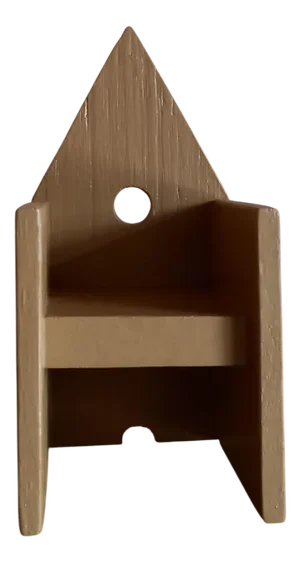 Miniature Beige Brown Vescovina by Lanfranco Benvenuti for Meccani Arredamenti, 1985