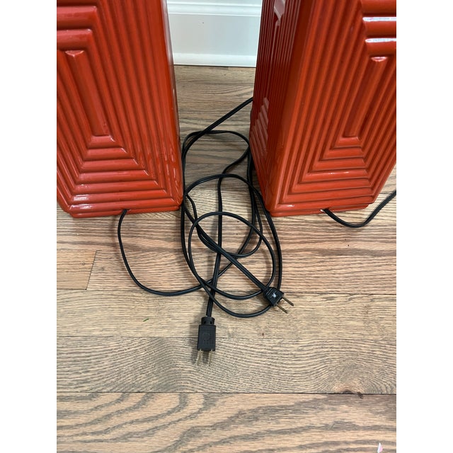 Mid-Century Modern Pair of Midcentury Ceramic Table Lamps For Sale - Image 3 of 6