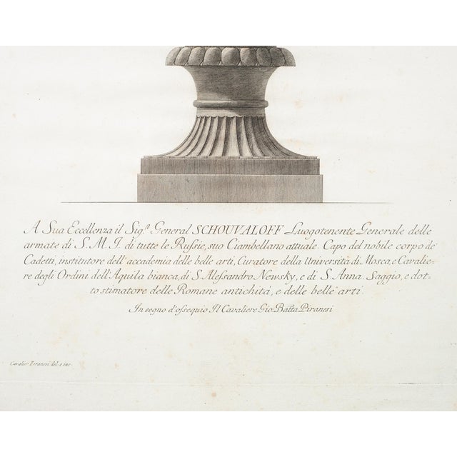 Wood Pair of 18th Century Giovanni Battista Piranesi Framed Urn Engravings For Sale - Image 7 of 18