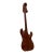 1970s Solid Teak Hand Carved Bass Guitar Sculpture For Sale
