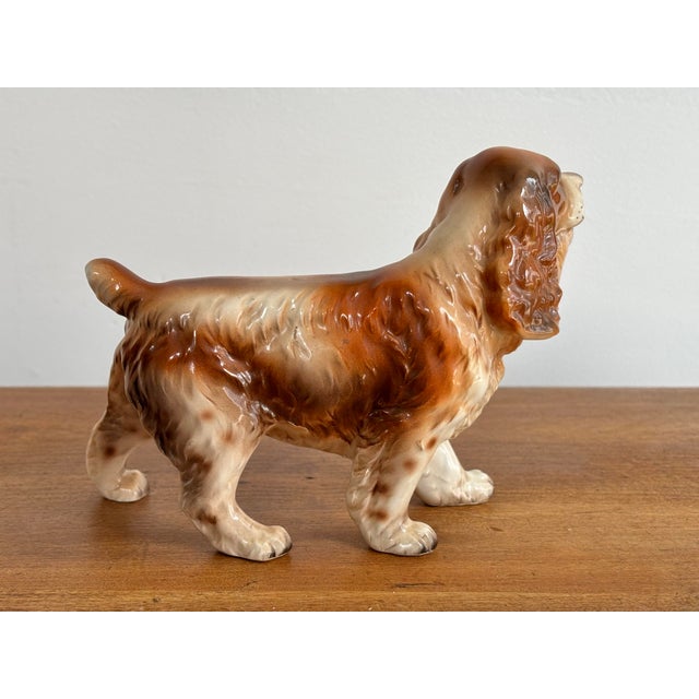 Vintage Porcelain Figurine Spaniel Hunting Dog With Pheasant For Sale - Image 4 of 8