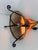 Vintage Moroccan Hand Made Leather Wrought Iron Hanna Dyes Table Accent Lamp For Sale - Image 10 of 11