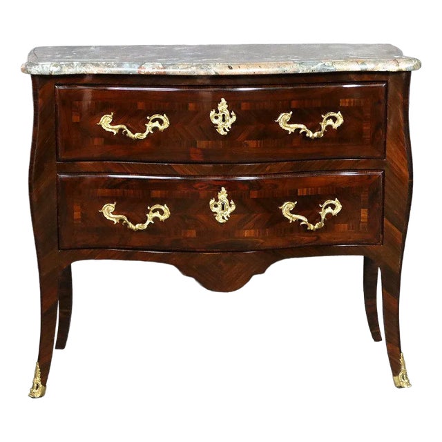 Louis XV Chest of Drawers in Palisander For Sale