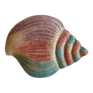 Seaside Chic Decorative Sea Shell Plate by Fitz and Floyd, 1996 For Sale