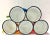 1950s 1950s Rainbow Enamelware Camp Mugs, Set of 5 – Vintage Hong Kong For Sale - Image 5 of 5
