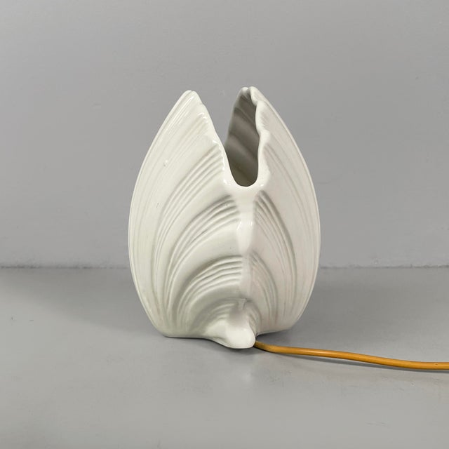 Mid-Century Modern Italian Ceramic Shells Table Lamp by Este Ceramiche, 1960s For Sale - Image 4 of 14