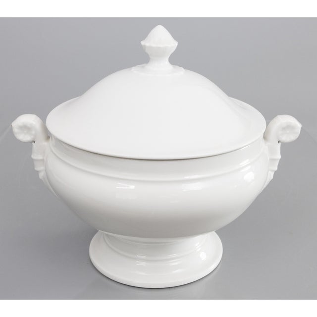 Antique French White Ironstone Lidded Soup Tureen For Sale - Image 9 of 9