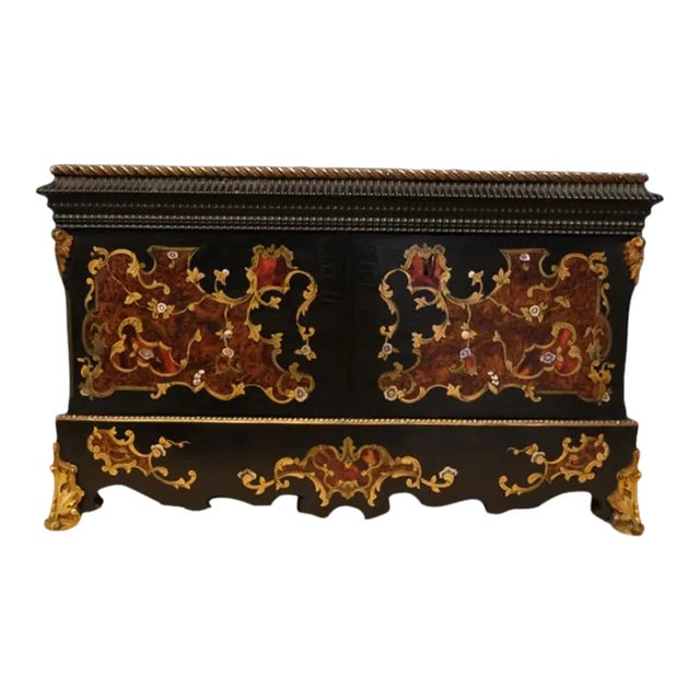 Mid 19th Century French Inlaid Tea Caddy For Sale