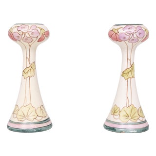 Art Nouveau Vases from Royal Dux, 1930s, Set of 2 For Sale