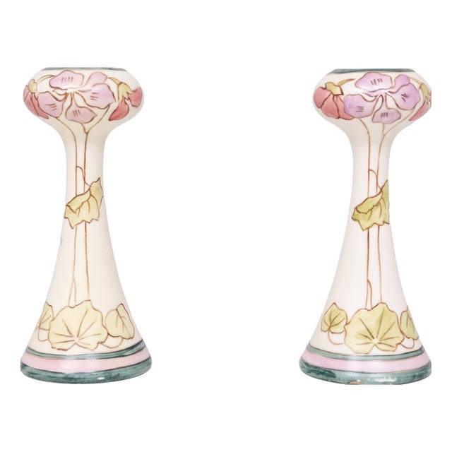 Art Nouveau Vases from Royal Dux, 1930s, Set of 2 For Sale