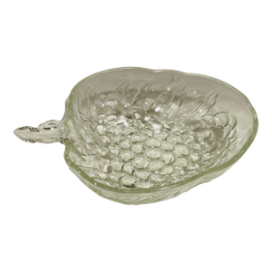 Vintage Clear Glass Grape Cluster Bowl by Indiana Glass
