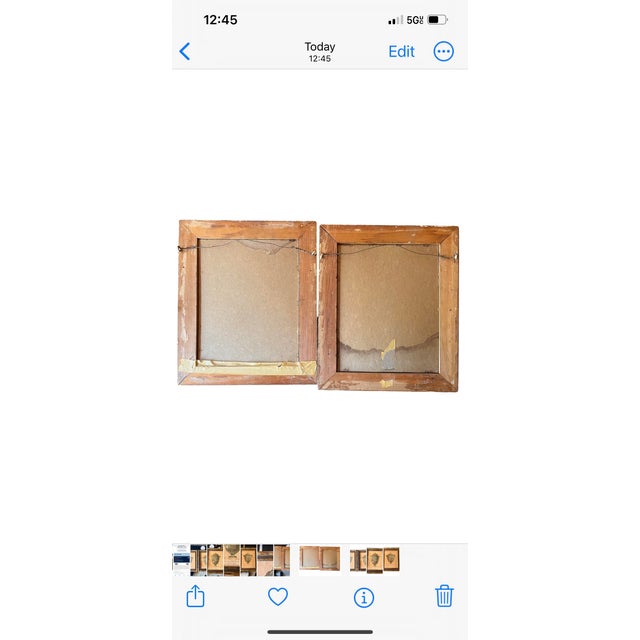 Antique Neoclassical Architectural Framed Original Urn Prints in Gilt Frames - Set/ 2 For Sale - Image 4 of 5