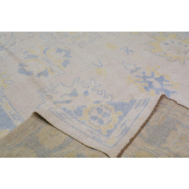 Turkish Wool Oushak Rug,8'1"X10'7" For Sale In New York - Image 6 of 6