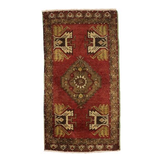 Vintage Turkish Yastik Rug - 01'07 X 02'10 For Sale