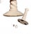 Vintage Anthony Freeman McFarlin Candlesticks - Pair of White Ceramic Twist Candle Holders With Original Foil Labels For Sale - Image 9 of 9