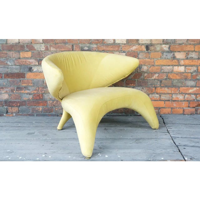 Yellow Pop Art Wingback Lounge Chair from Roche Bobois, 1960s For Sale - Image 8 of 13