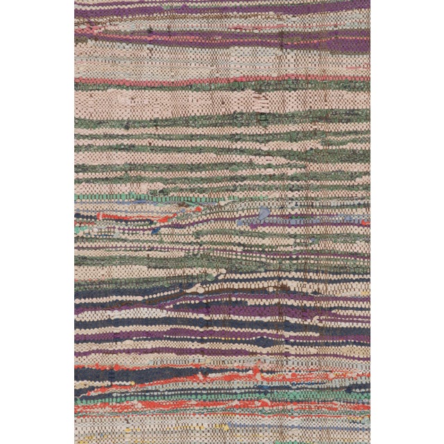 Moroccan Vintage Moroccan Kilim Rug in Polychromatic Stripes, From Rug & Kilim For Sale - Image 3 of 7