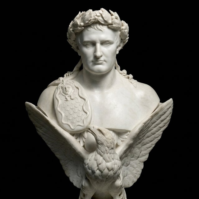 Italian The Apotheosis of Napoleon – Classical Marble Sculpture For Sale - Image 3 of 3