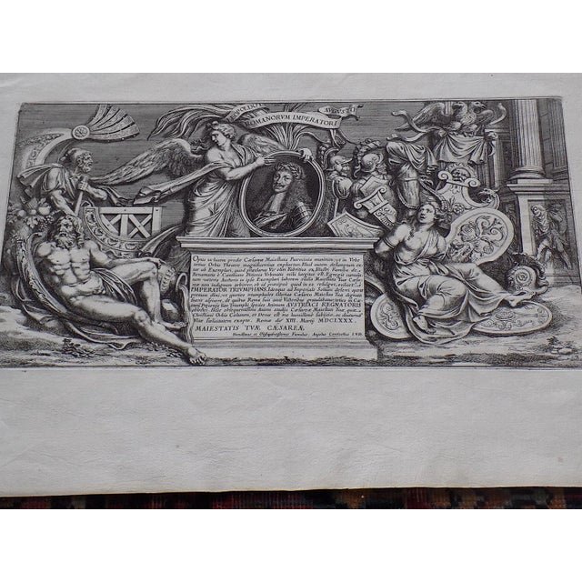 Authentic Antique 17th C. Large Folio Size Roman Triumphal Bas Relief Copperplate Engravings - Set of 9 For Sale - Image 12 of 14