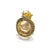 Bochic "Orient" Neoclassical Dragon Yellow Sapphire Ring Set 18K Gold & Silver For Sale - Image 12 of 18