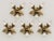 Very rare set of 5 silver-plated, hand-forged, three-light banci firenze florentine ceiling lights/wall...