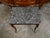 French 19th Century Louis XV Style Walnut Side Table with Grey Marble Top For Sale In Atlanta - Image 6 of 12