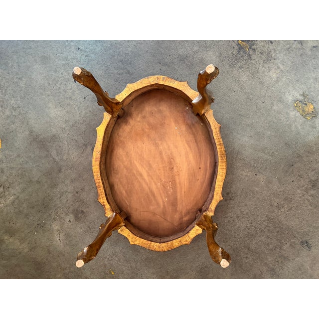 Rococo Early 20th-Century Antique Venetian Rococo Painted & Gilt Coffee Table For Sale - Image 3 of 6