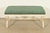 Neoclassical Baker Furniture Style Neoclassical Cream Lacquered Curule Window Bench For Sale - Image 3 of 11