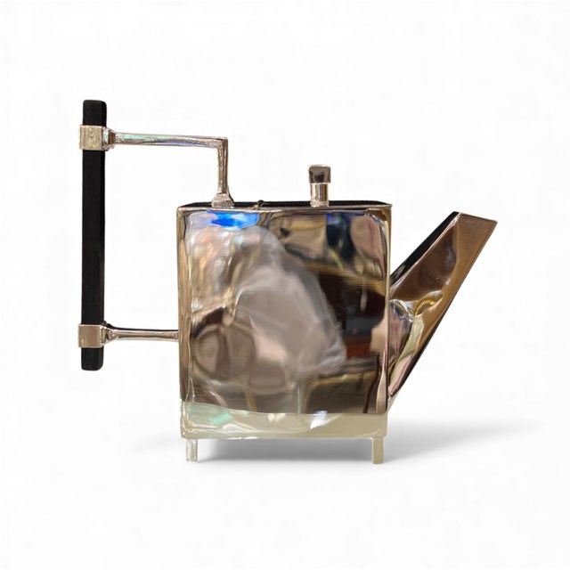 Wood Cubist Silver Teapot by Christopher Dresser, 1800s For Sale - Image 7 of 7