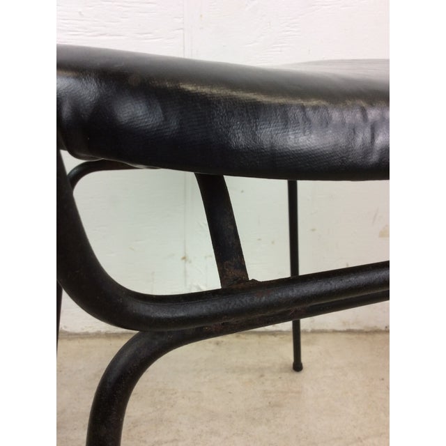 Mid Century Modern Chair With Bentwood Back and Black Vinyl Upholstery by Cliff Pascoe For Sale - Image 11 of 12