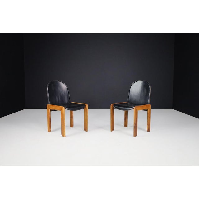 Dining Chairs in the style of Tobia & Afra Scarpa, Italy, 1970, Set of 4 For Sale - Image 6 of 11