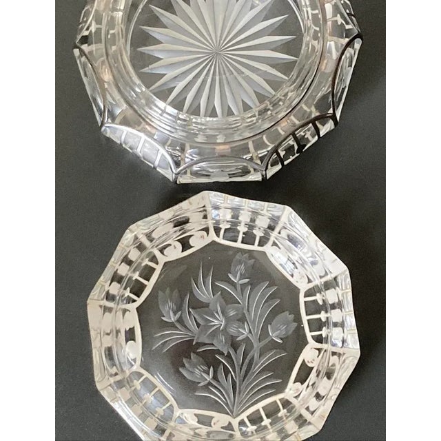 Jewelry Box With Silver Overlay by Heisey, Early 20th Century For Sale - Image 17 of 18