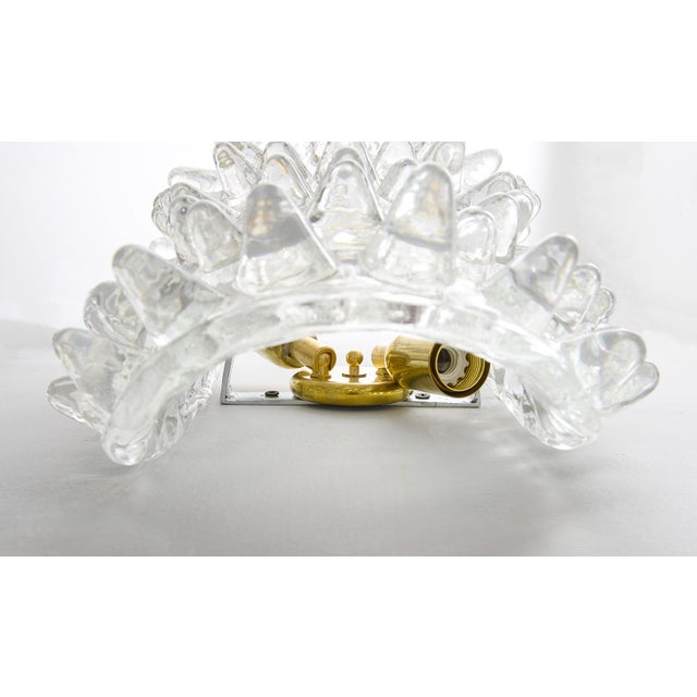 Contemporary Murano Glass Sconces in the Manner of Barovier Toso For Sale - Image 10 of 11