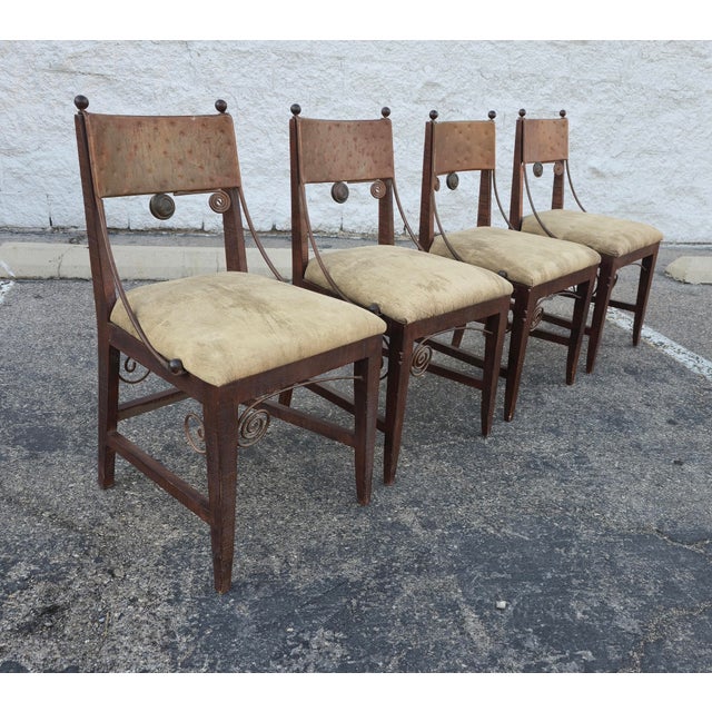 Mexican Vintage Handmade Rustic Dining Set Attributed to Carlo De Anda For Sale - Image 3 of 16