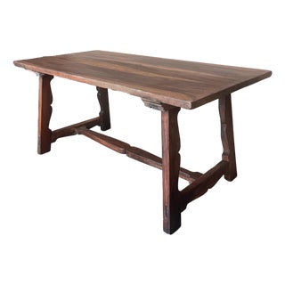 Antique Spanish Oak Work Table, 1800s For Sale