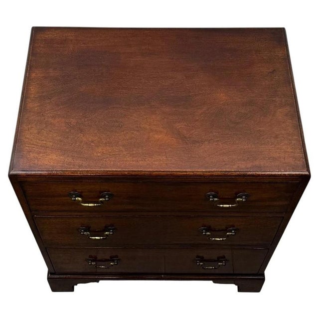 2000 - 2009 Small Antique Early 20th Century Campaign Chest of Drawers For Sale - Image 5 of 12