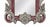 Vintage Rococo Style Silver-Plated Plum Red Framed Wall Mirror. For Sale In New York - Image 6 of 12