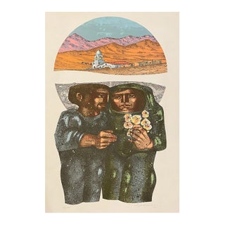 1970s Jorge Dumas Atardecer Lithograph For Sale