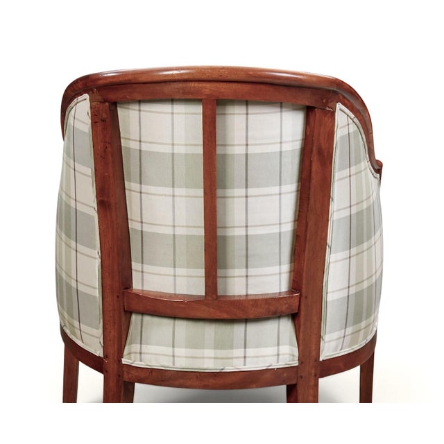 Pair Italian Neoclassical Tub or Barrel Back Bergeres, C. 1800 For Sale - Image 9 of 10