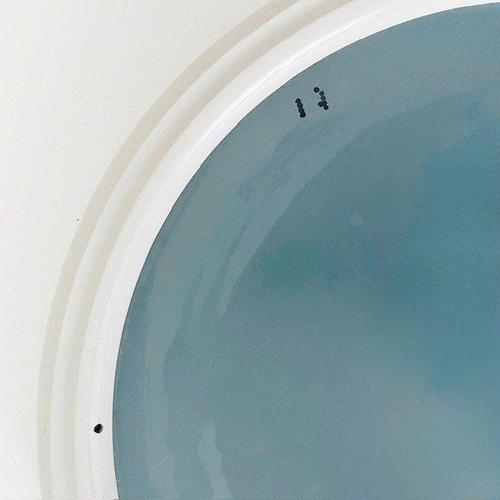 1970s Vintage Space Age Wall Mirror in Gray Plastic, 1970s For Sale - Image 5 of 7