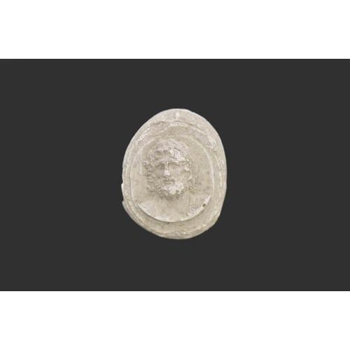 Ancient Neoclassical Cameo Intaglio in biscuit. Italy, 19th Century. Good condition.