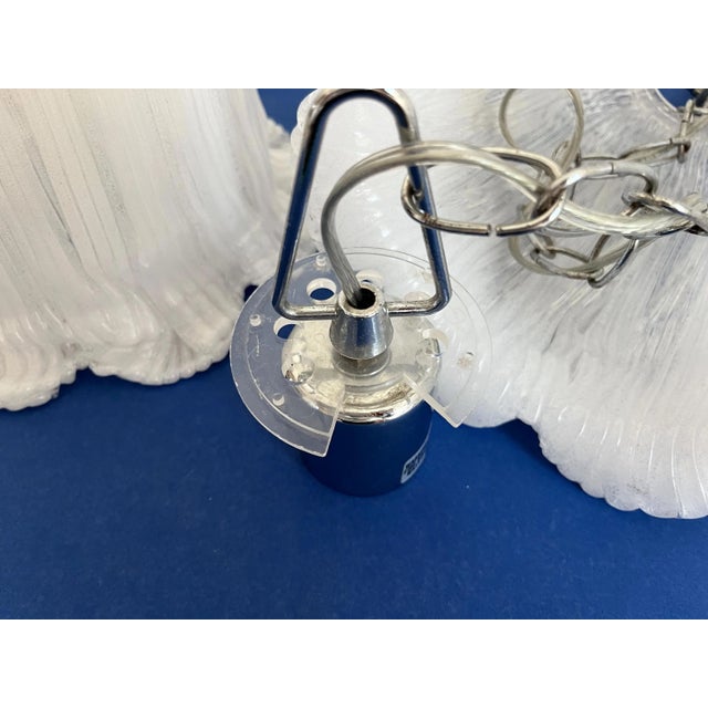 1960s Lucite Tulip Pendant Lights - a Pair For Sale - Image 13 of 17