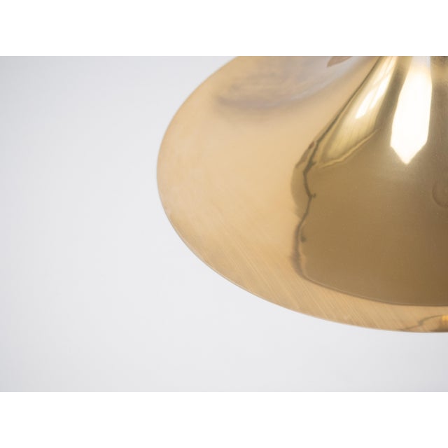 Gold Vintage Semi Pendant Lamp by Bonderup and Thorup for Fog & Mørup, 1968 For Sale - Image 8 of 14