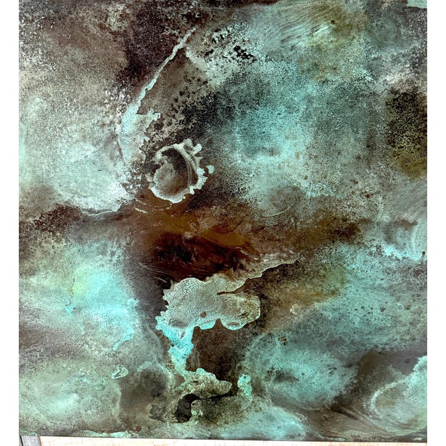 Treloar, Shallow Water, Verdigris-Patinated Copper Panel, No. 3000/c, 36" x 44" For Sale - Image 15 of 18