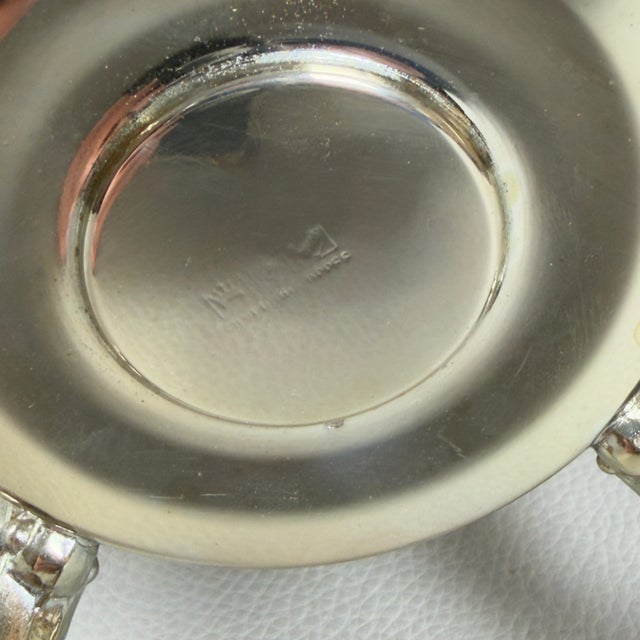 Silver Victorian Style Silver-Plated Ice Bucket with Feet For Sale - Image 8 of 11