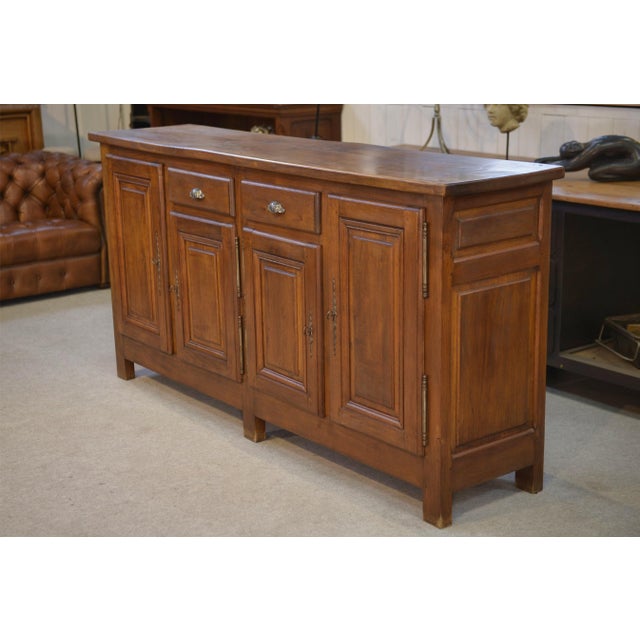 Wood Country-Style Oak Sideboard, 1950s For Sale - Image 7 of 13