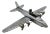1940s Mid Century Chrome B-29 Superfortress Airplane Table Lighter by Hamilton For Sale